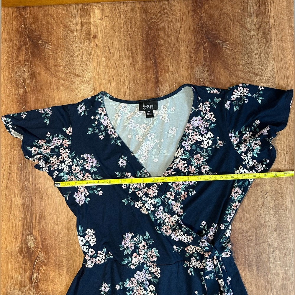 by & by Navy Floral Dress - Picture 3 of 8